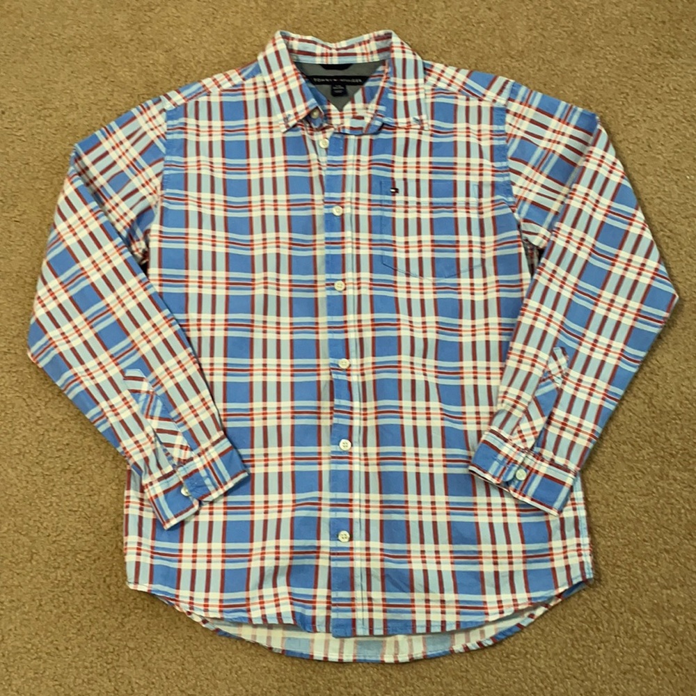 Tommy Hilfiger Boys Button Down Shirt - L 16/18